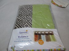 New Summer Infant ZAIRE Window Valance 15x45 NEW