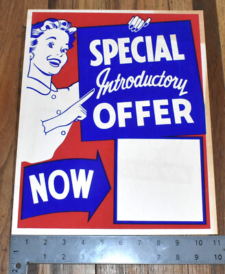 Vintage NOS 1950s WESTERN AUTO Special Introductory Offer Advertising ...