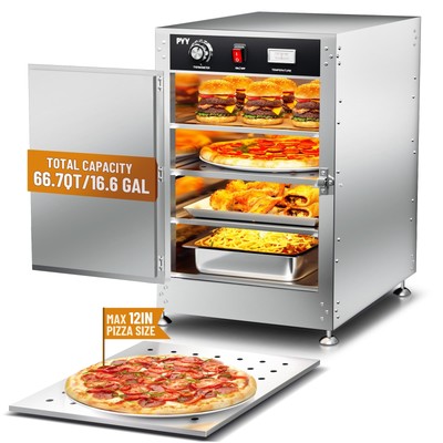 PYY Commercial Hot Box - Food Warmer Cabinet with Tiers*4,  Restaurant, School
