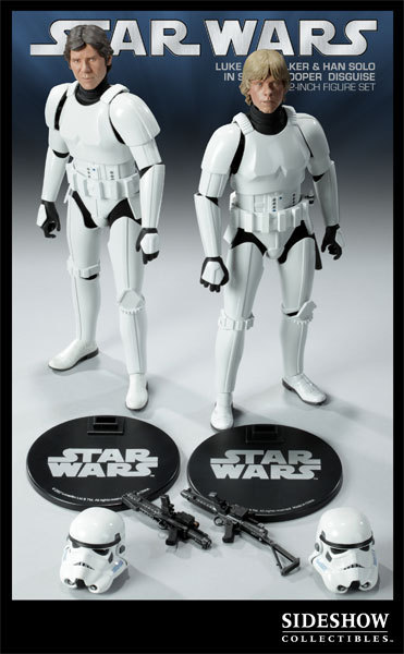 STAR WARS HAN SOLO & LUKE in STORMTROOPER DISGUISE 1/6 SDCC