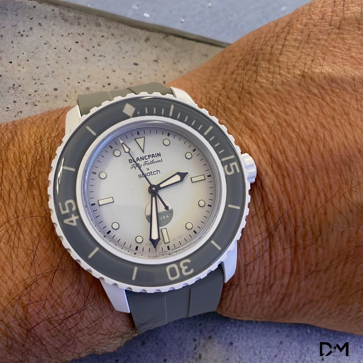 Blancpain X Swatch - Fifty Fathoms - Antarctic Ocean - GREY Blancpain X Swatch - Fifty Fathoms - Antarctic Ocean - GREY