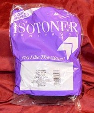 NEW 3 Pair Isotoner Silky Sheer Pantyhose IMPERFECT Black Tie Size 2 L2 