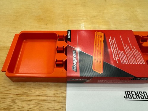 Snap-on Tools USA NEW ORANGE 3/8" Drive Extension & Ratchet Organizer KAEXT38OR - Foto 4 di 7