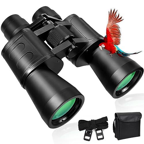 10x50 Binocolo Professionale, Binocolo per Adulti, Prisma BAK4 Binocolo (K1H)