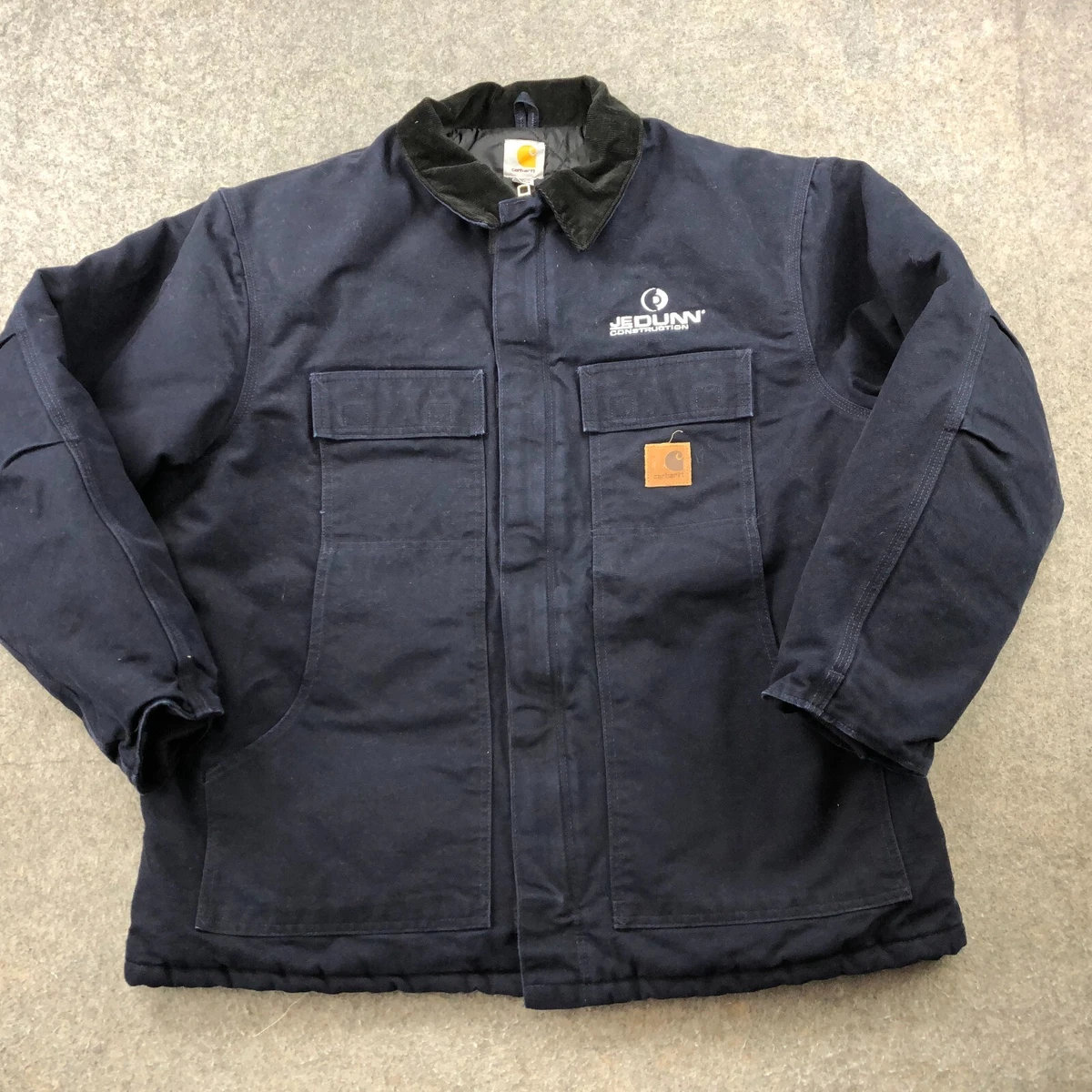 Carhartt C26 MDT ネイビー ジャケット X-Large Vintage Carhartt Chore Jacket Navy Blue Mens Size XL C26 MDT