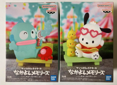 SANRIO Friendly Memories Hangyodon & Pochacco figure set japan