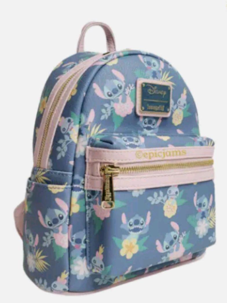 Loungefly Disney Mini Backpack Lilo & Stitch Past… - image 12