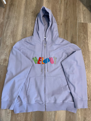 Helmut Lang Zip Hoodie Zipper Zip Up Purple Lavender 3D Pastel XXL