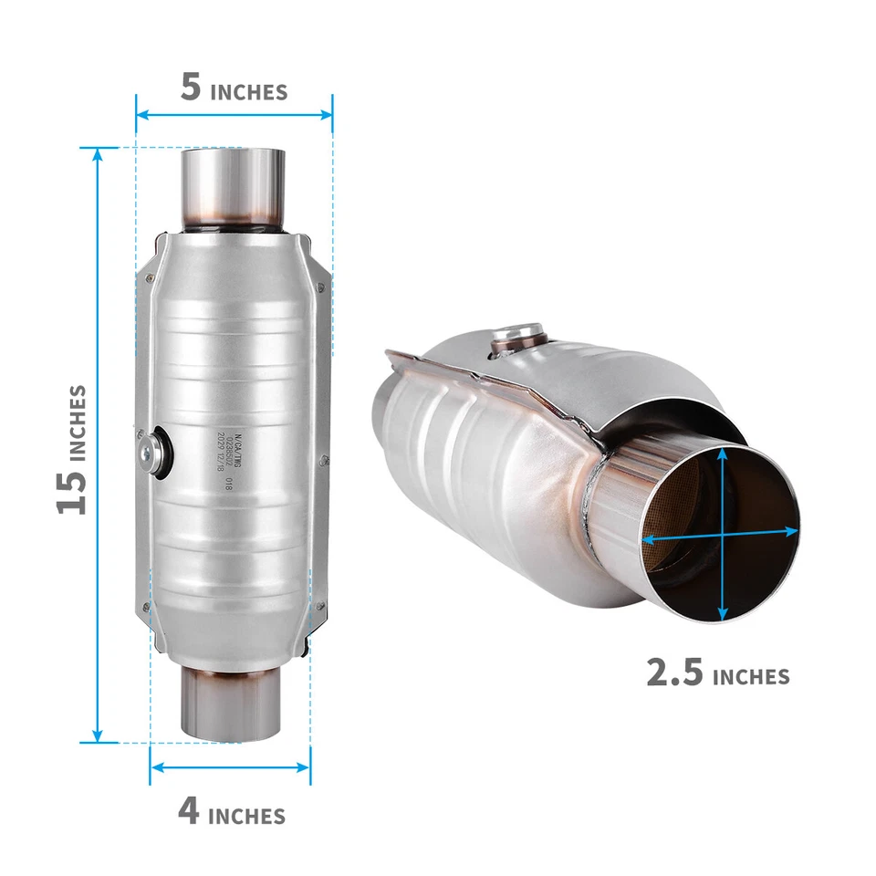Convertidor catalítico de entrada/salida EPA de 2,5" alto y flujo para Toyota Prius Hatchback 1,5 L Foto 2 de 4