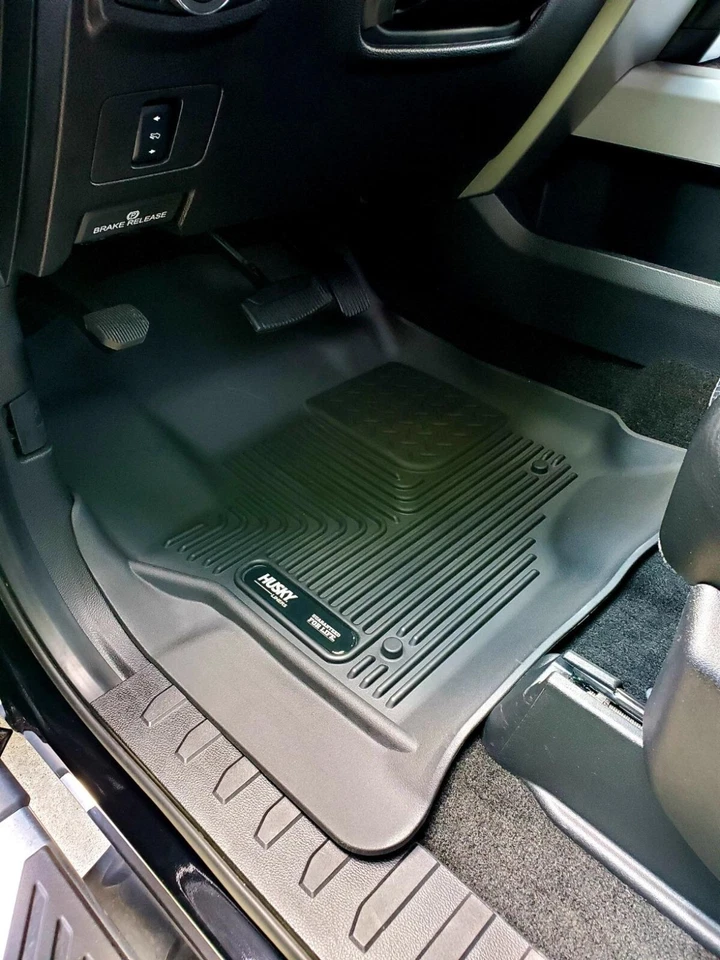 HuskyLiners BLK X-ACT CONTOUR Floor Liners Mats for 2015-2025 Ford F150 Crew Cab - Image 4 of 4