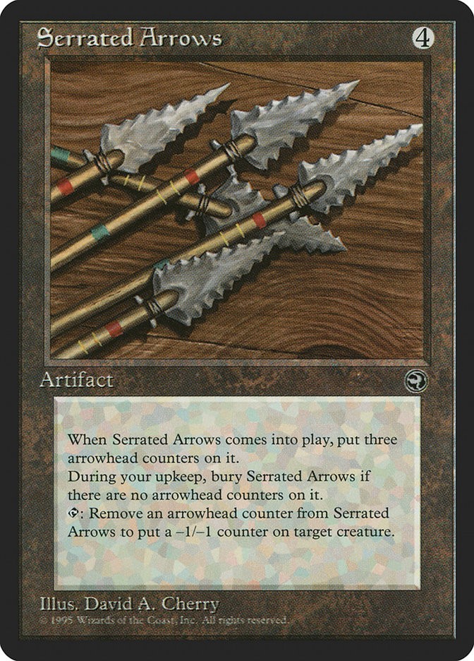 MTG Magic the Gathering Serrated Arrows (110/140) Homelands NM