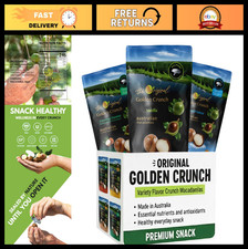 Premium In-Shell Macadamia Nuts 225g - Crunchy Creamy Heart-Healthy Snack, 3-P