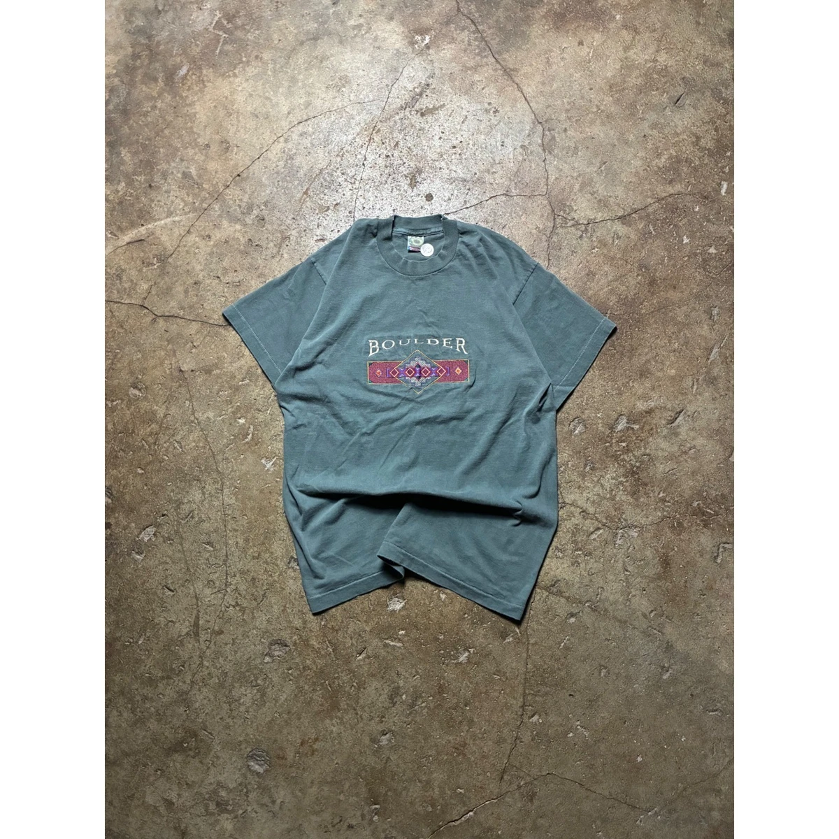 Fruit of the Loom Green Original Vintage T-Shirts for Men for sale