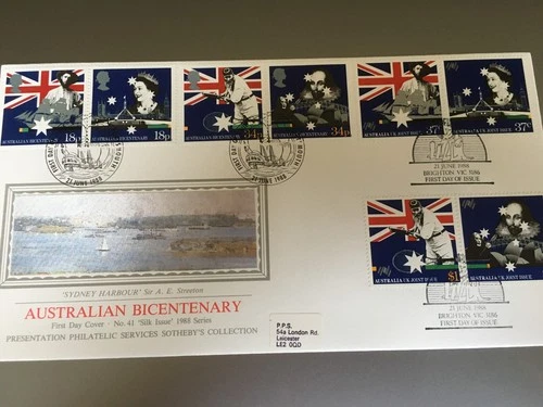 GB STAMPS PRESENTATION PHILATELIC SERVICE FIRST DAY COVER 1988 AUSTRALIA DOUBLED