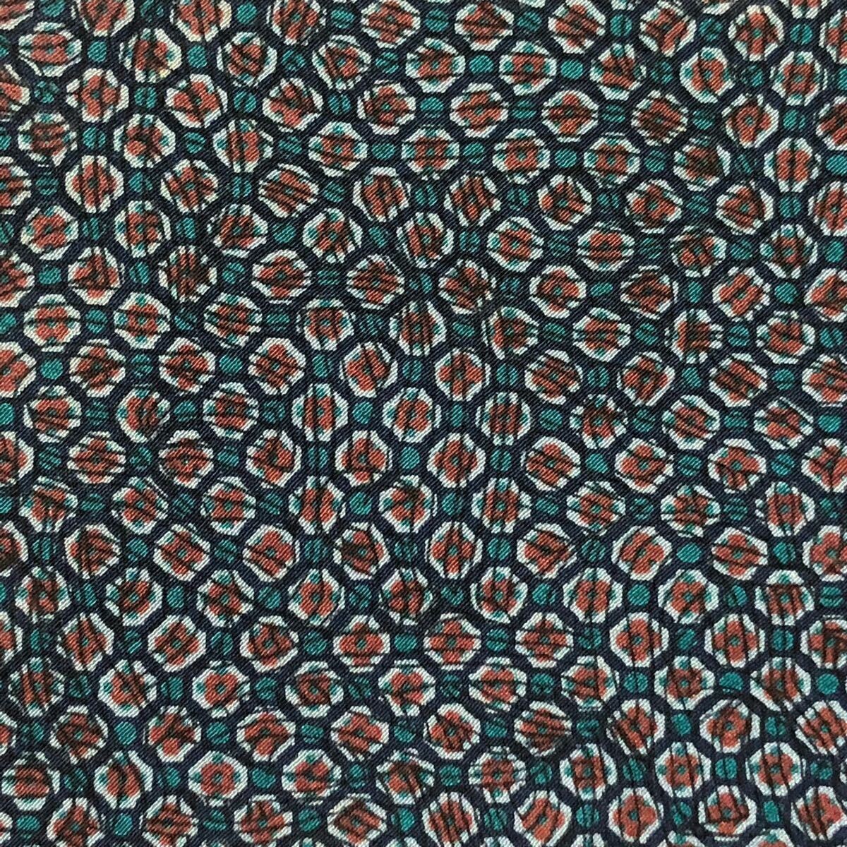 Excellent condition Christian Dior tie jewelry all over pattern 100 silk blue bu thumbnail 8