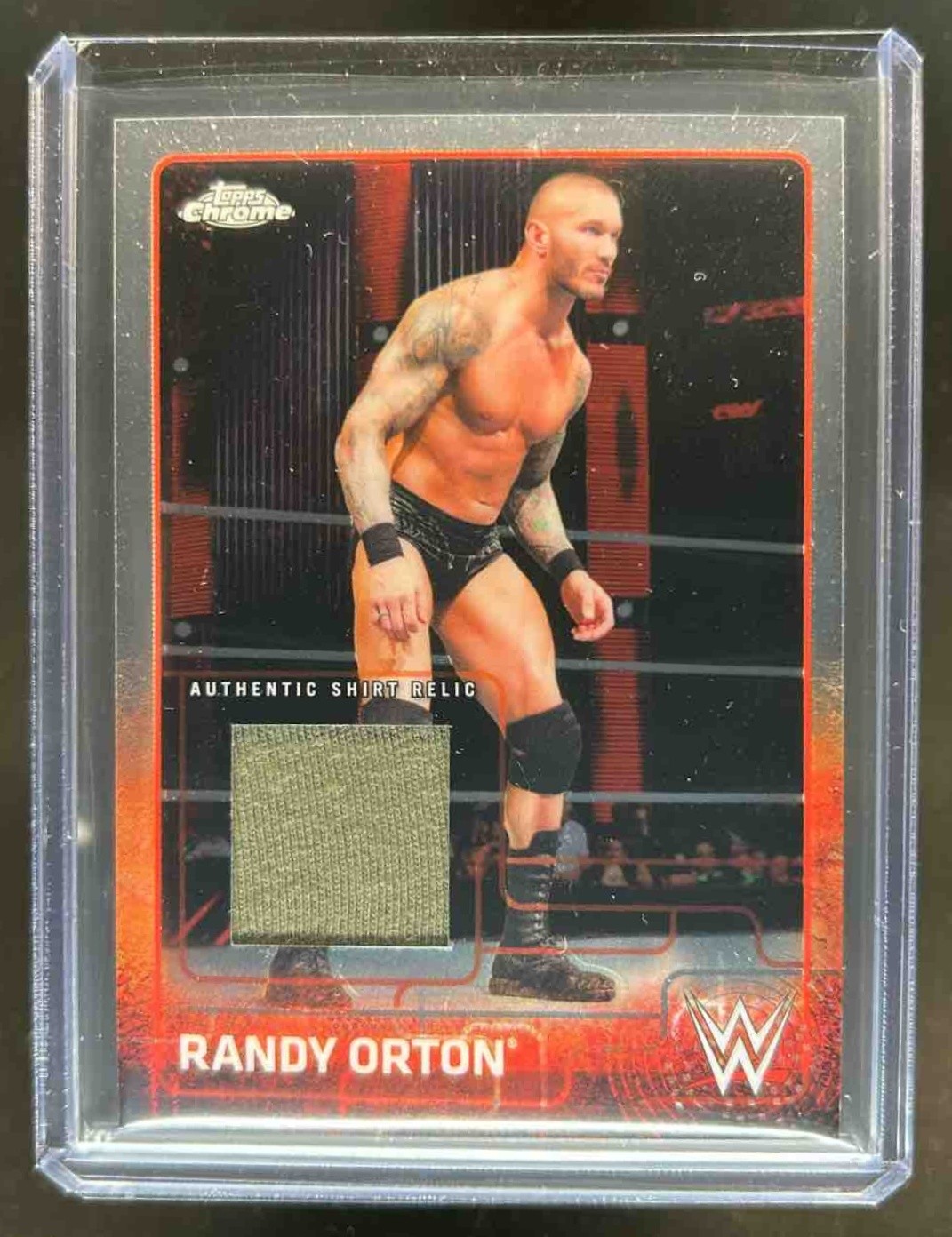 2015 Topps Chrome WWE Randy Orton Swatch Relics Shirt #NNO