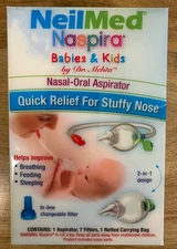 NeilMed Naspira Babies & Kids Nasal Oral Aspirator Quick Relief For Stuffy Nose