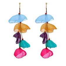 Flower Dangle Earrings Colorful Floral Statement Earrings for Women Fashion Summ