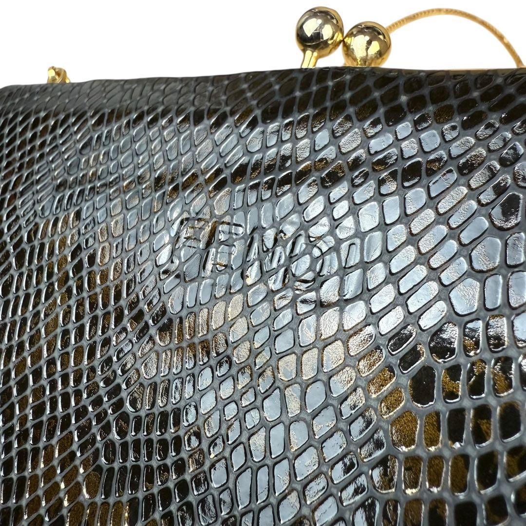 Excellent Condition FENDI python pattern logo emb… - image 4