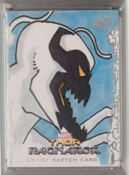 2017 UPPER DECK MARVEL THOR RAGNAROK SKETCH CARD ANTI VENOM 1/1 GRADED SIGNED - Image 2 of 4