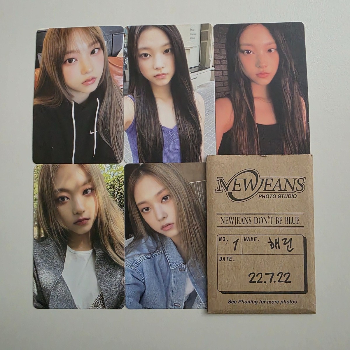 NewJeans SBS 歌謡祭 HaeRin サノク トレカ 5枚 NEW JEANS HAERIN 5 Photocard SET 