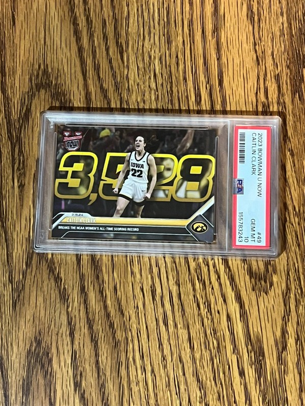 2023 Bowman U Now #49 Caitlin Clark PSA 10