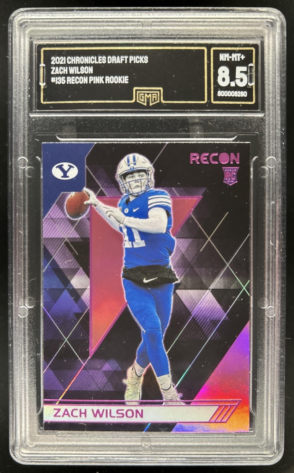 Zach Wilson Panini Chronicles Draft Picks #135 Pink