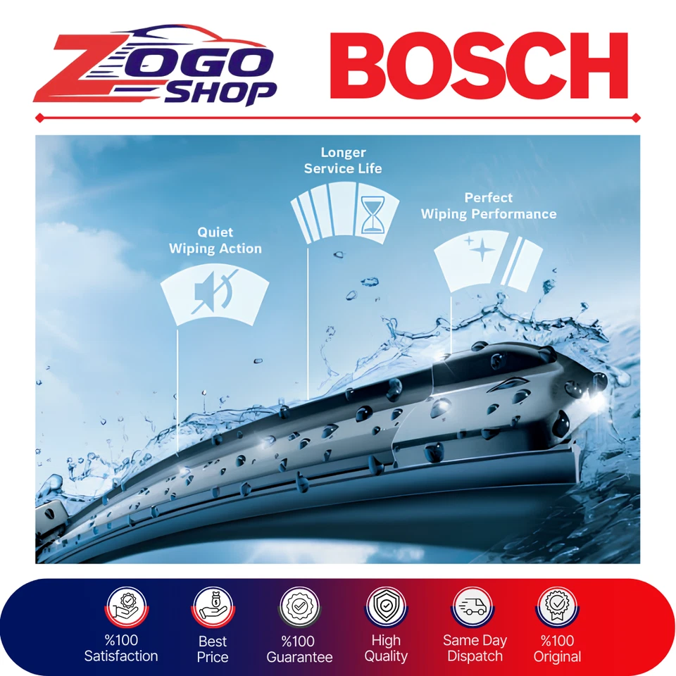 Bosch Aerotwin Front Wiper Blades (Retrofit) 22/20 (Left and Right) SET OF 2 - Imagem 4 de 4