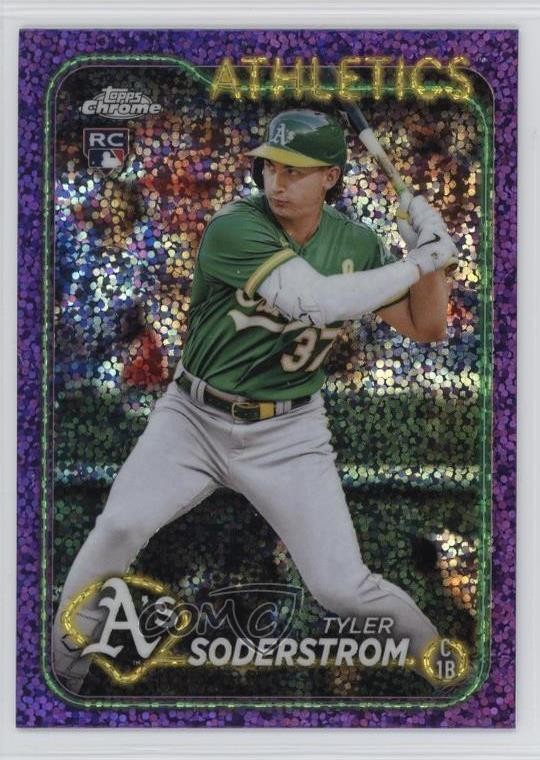 2024 Topps Chrome Purple Speckle Refractor /299 Tyler Soderstrom #298 7uo