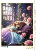 Calvendo Puzzle DornröSchen Hundewelpe | 1000 Teile Lege-GrößE 64 × 48 Cm Foto-P