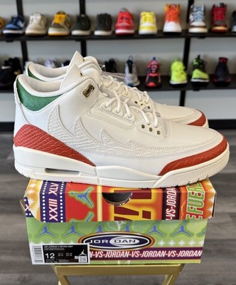 Size 12 - Air Jordan 3 Retro Mexico ''El Vuelo''  (IO1752 100)