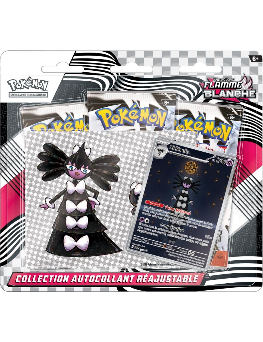 Pokemon Flamme Blanche EV10.5 pack de 3 boosters idéal pour animer une soirée jeux entre amis