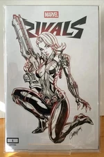 Marvel Rivals Ignite #1 J Scott Campbell Sketch Black Widow LE 1000 SEALED NM