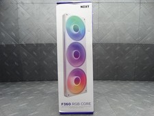 NZXT - F360 RGB Core 360mm Single-Frame Case Fan Unit w/3 x 120mm RGB Fans White