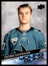 2020-21 Upper Deck Young Guns Fredrik Handemark Rookie San Jose Sharks #711