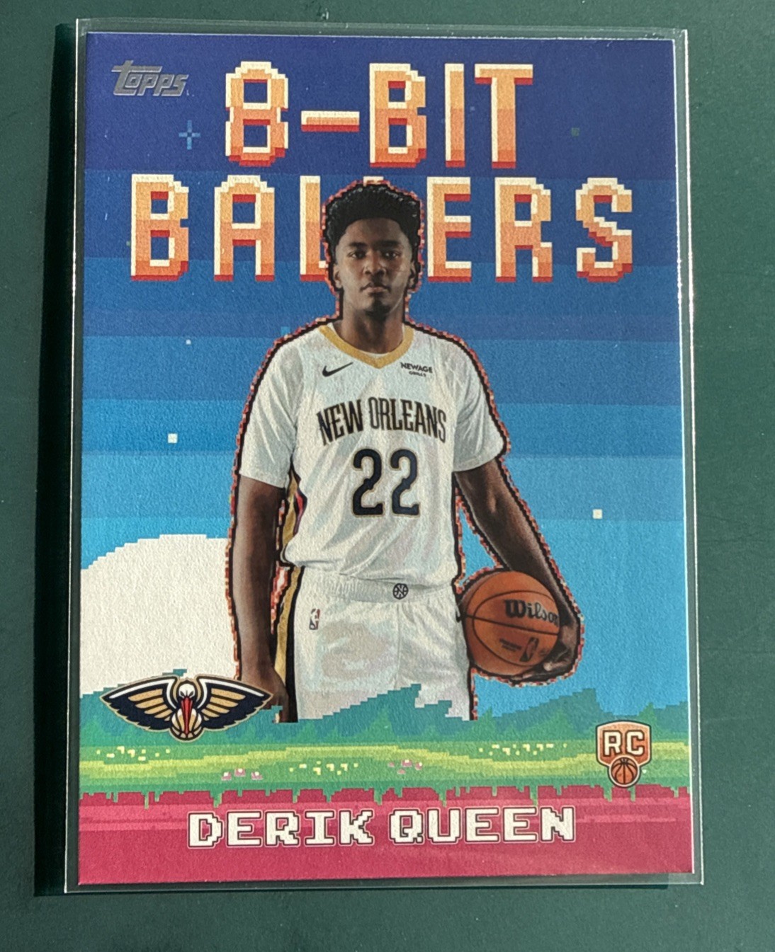 2025 Topps Basketball - Derik Queen #8B-39 8-Bit Ballers (RC) Rookie Pelicans