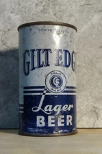 GILT EDGE LAGER BEER - FLAT TOP - IRTP  - VERY RARE - $ 1000 CAN IN BOOK