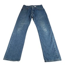 VTG Levis 501XX Blue Jeans 36x32 Red Tab Y2K Denim 5 Button Fly Cotton Fade