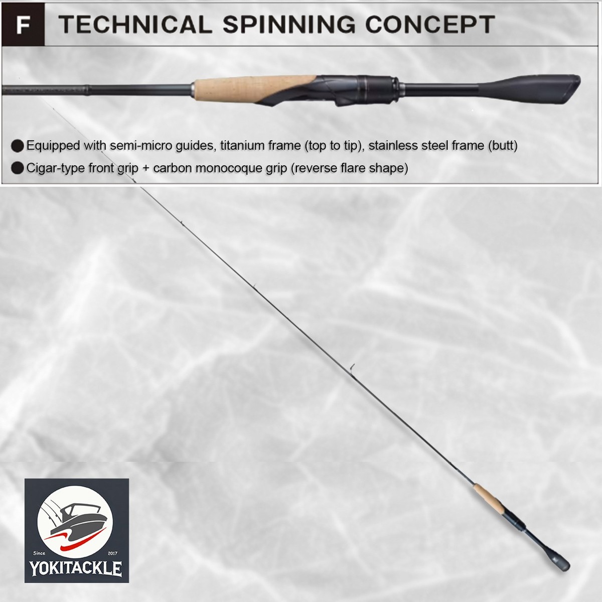 JACKALL/SHIMANO 21 POISON GLORIOUS 2510UL One Piece Spinning