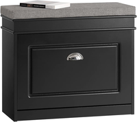 SoBuy Schuhbank Mit Sitzkissen Und Stauraum Schuhschrank Mit Klappe, Schuhregal