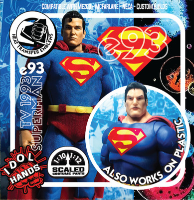 e93 TV 1993 Superman Emblem 1:12 FOR McFarlane Mezco Custom Figures