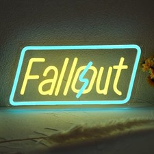 Fallout Neon Sign, Gaming LED light Sign New Vegas for Bunker Wall Decors