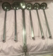 6-Vollrath Stainless Steel Spoon ladles Large Restaurant Commercial Use USA READ