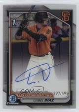 2024 Bowman Chrome Prospect Refractor 397/499 Lisbel Diaz #CPA-LDI Auto 14lt