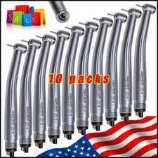 10pcs SANDENT NSK PANA MAX Style Dental High Speed Handpiece Push Button 4 Holes