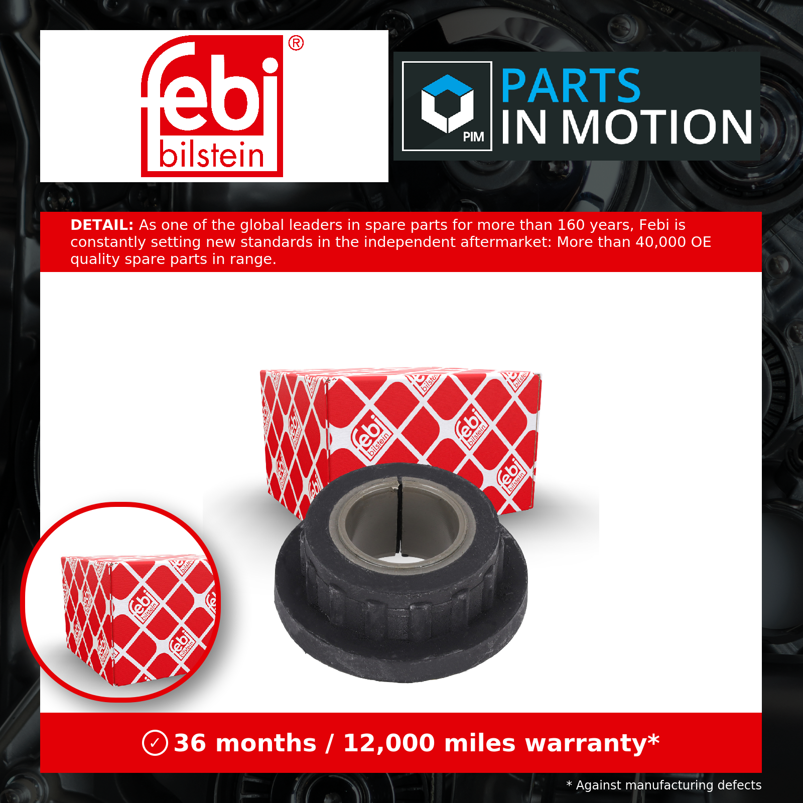 2x ✅Fits FEBI 35271 CONTROL ARM BUSHING IVECO 99-,06- ⭐UK Seller⭐ - Image 2