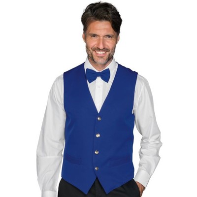 ISACCO Unisex Weste mit Manschette aus 100% Polyester (China Blue)