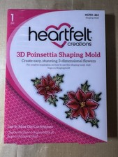 Heartfelt Creations Small 3D Festive Poinsettia Shaping Mold