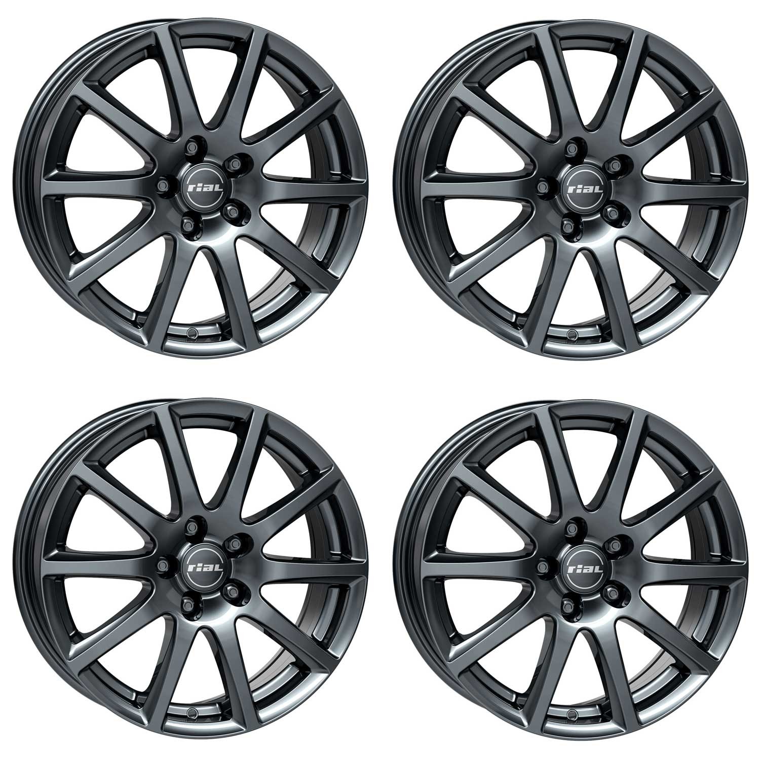 4 Rial Milano wheels 6.5Jx15 ET45 5x108 TITA for RENAULT Kangoo Laguna