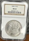 1885-O Morgan Silver Dollar NGC MS63 New Orleans Mint Bright Luster